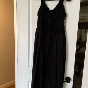 Old Navy Black Ruffled Top Dress